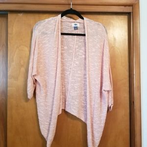 Peach knit cardigan medium